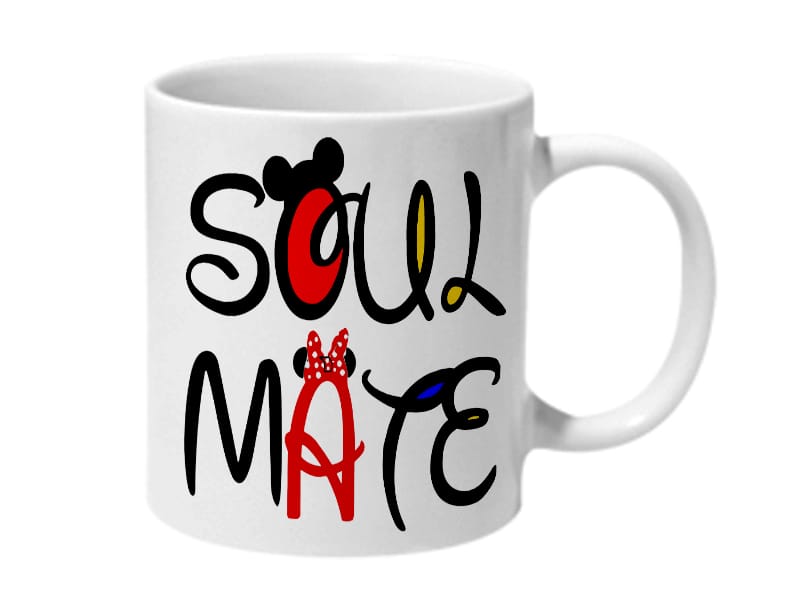 Multicolor Soul Mate Ceramic Mug