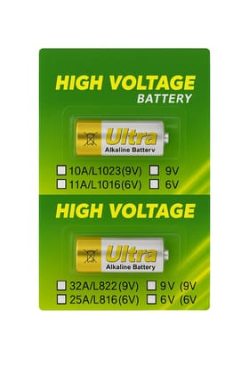 Exelent Alkaline Battery 9 V � 32A / A32 / MN32 / L822 / G32A / E32A / GP32A � Long Shelf Life, Pack of 2 � High-Power Battery for Smoke Detectors, Remotes, Toys, Alarms & More