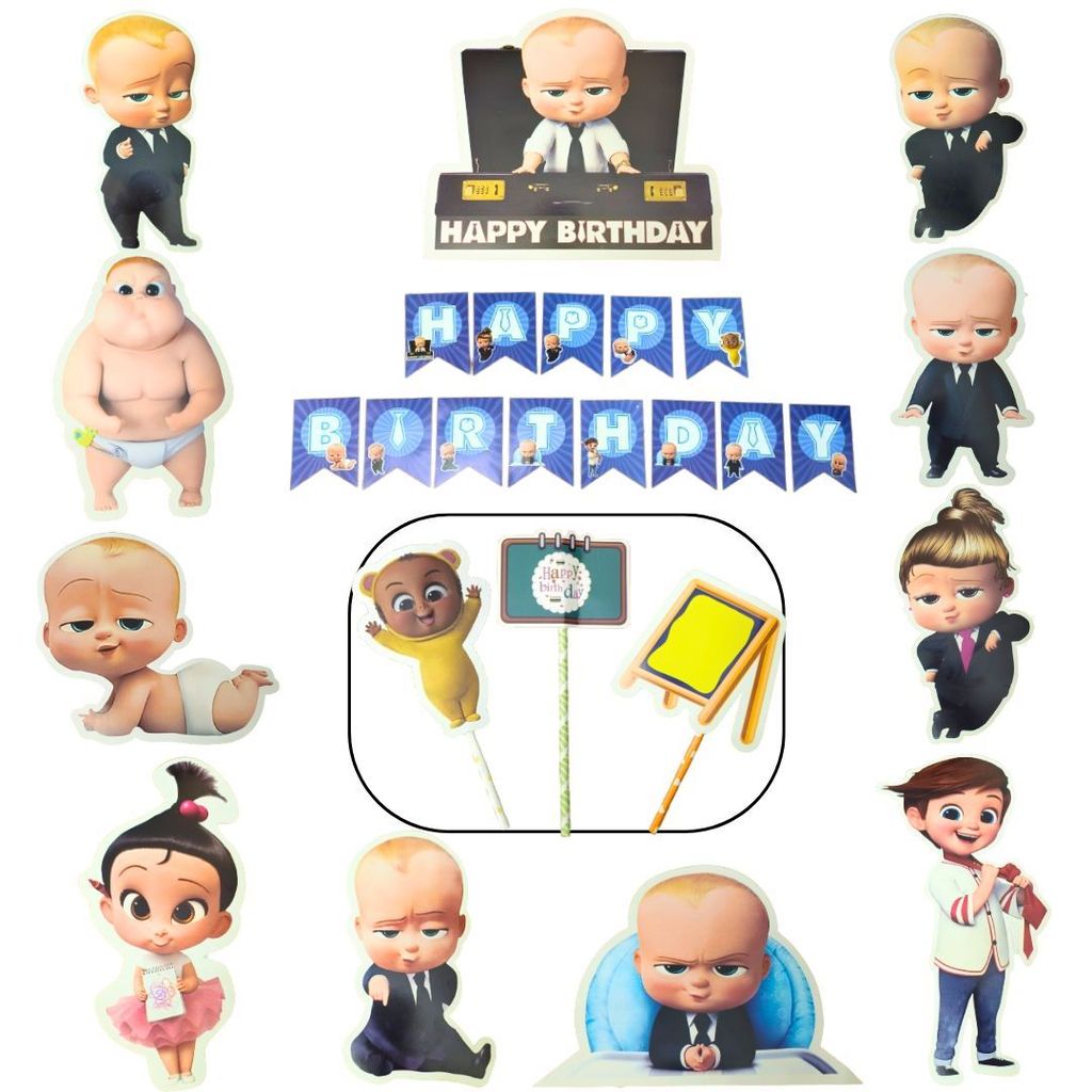 Boss Baby Birthday Party Set - 16PC - Party and Festive Needs | Buy online on ZillyBuy