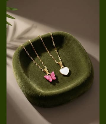 Lyriss Gold Pendant ( Pack of 2 )