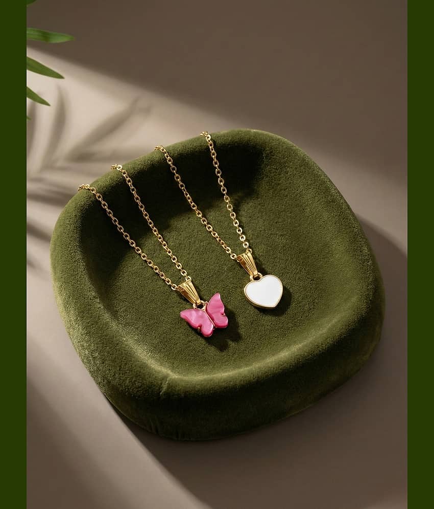 Lyriss Gold Pendant ( Pack of 2 )