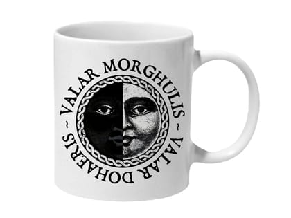 Multicolor Valar Morghulis Valar Dohaeris Ceramic Mug