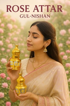Rose Attar, Gulab Attar of Roses : 5ml - 2 | Long Lasting Floral Attar for Men & Women |