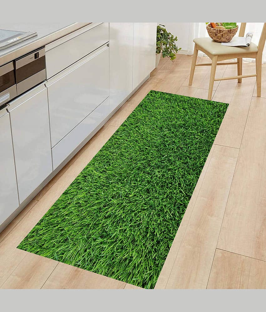 Revexo - Anti-skid Plastic Door Mat ( 40 X 60 cm ) Single - Green