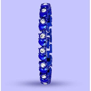 Blue American Diamond Bracelet For Women Blue American Diamond Bracelet For Women