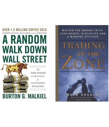 ( Combo Of 2 Pack ) A Random Walk Down Wall Street & Trading In The Zone , English  Paperbck
