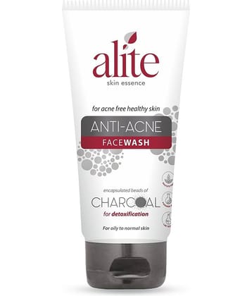 Alite Anti Acne Face Wash with Encapsulated Charcoal to Detoxify Skin for All Skin Types 100g