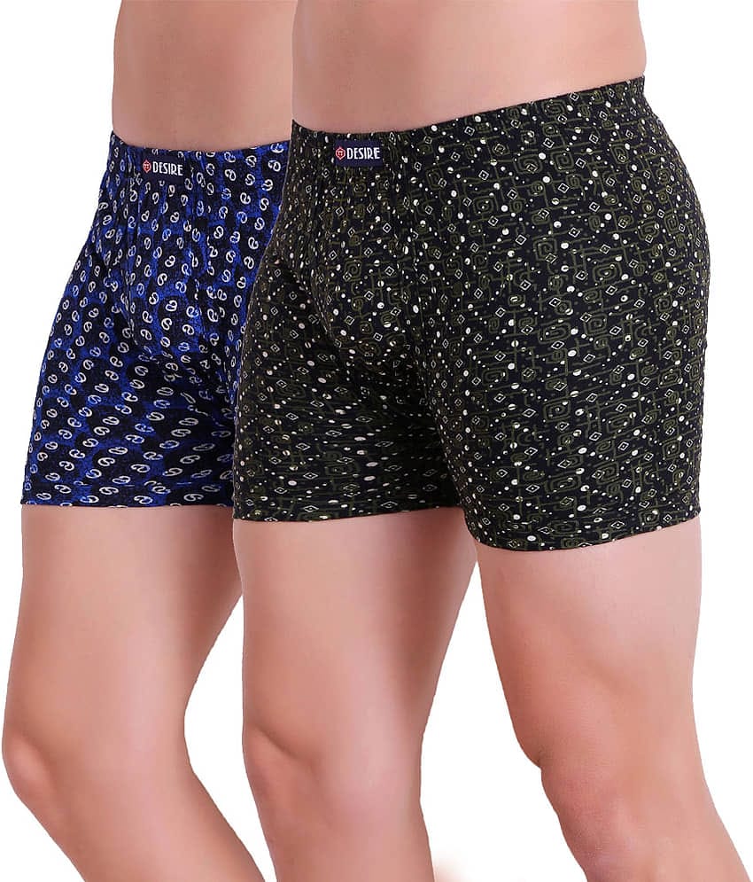 TT Pack of 2 Cotton Blend Trunk For Men's ( Green )