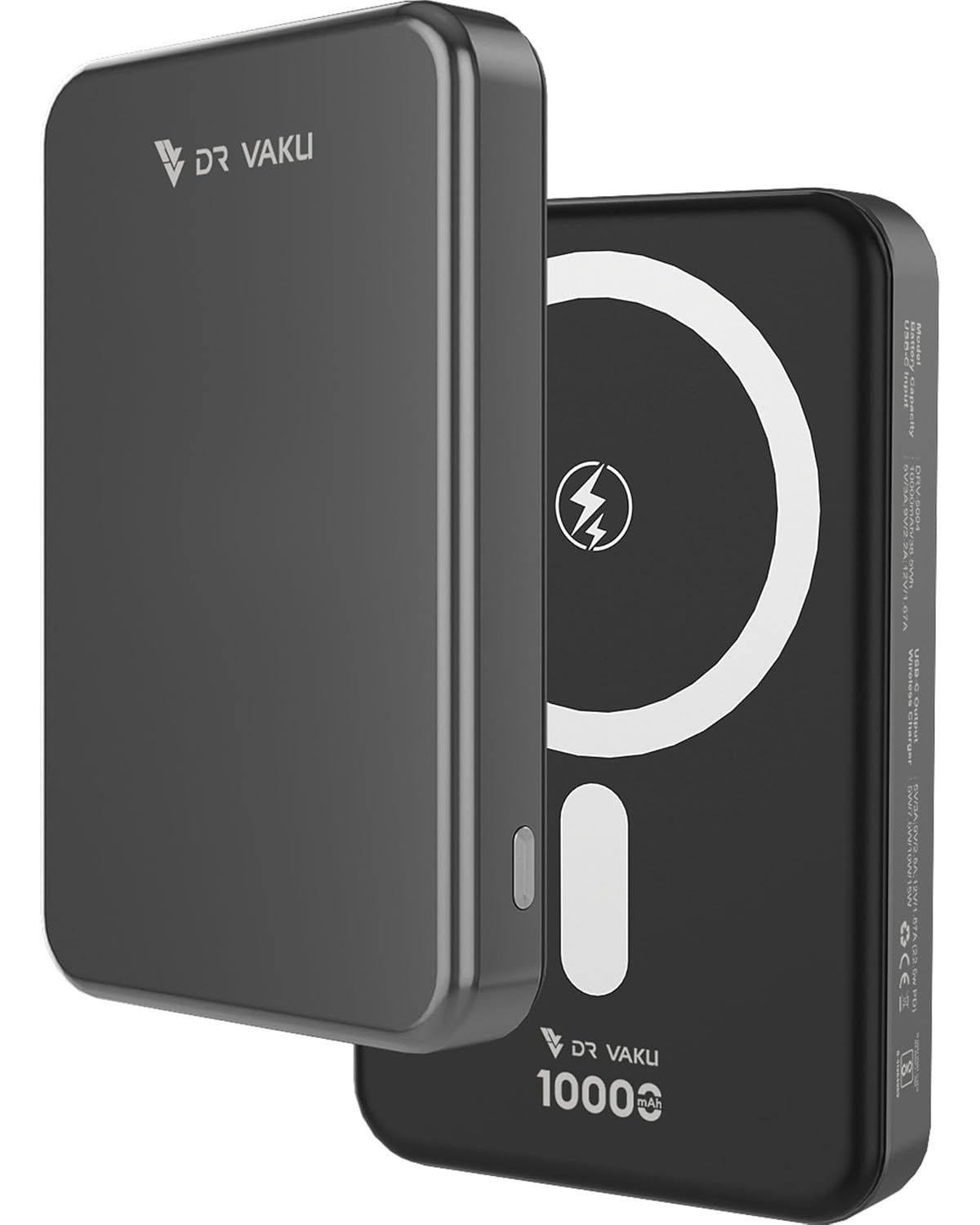 Vaku® Magforge MagPro 10000mAh Magnetic Wireless Power Bank 15w Magsafe & 22.5w PD Type C Fast Charging For iPhone 16/15/14/13 Series iWatch & Airpods