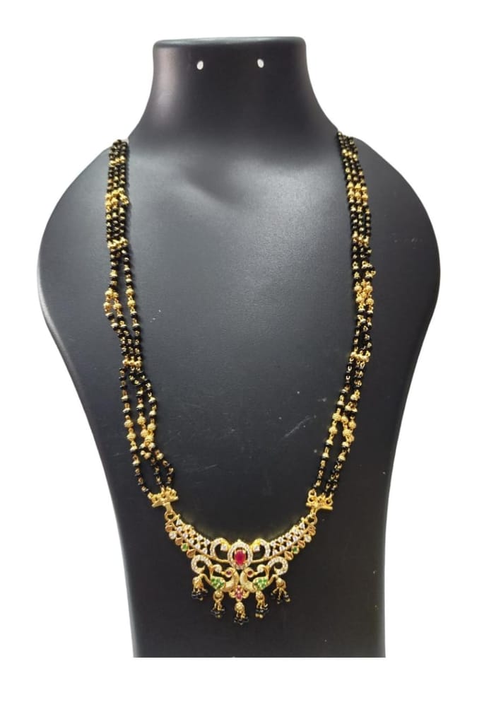 Gold Plated Traditional Long Mangalsutra for Women