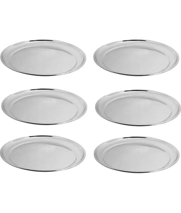 A & H ENTERPRISES 6 Pcs Stainless Steel Steel Quarter Plate