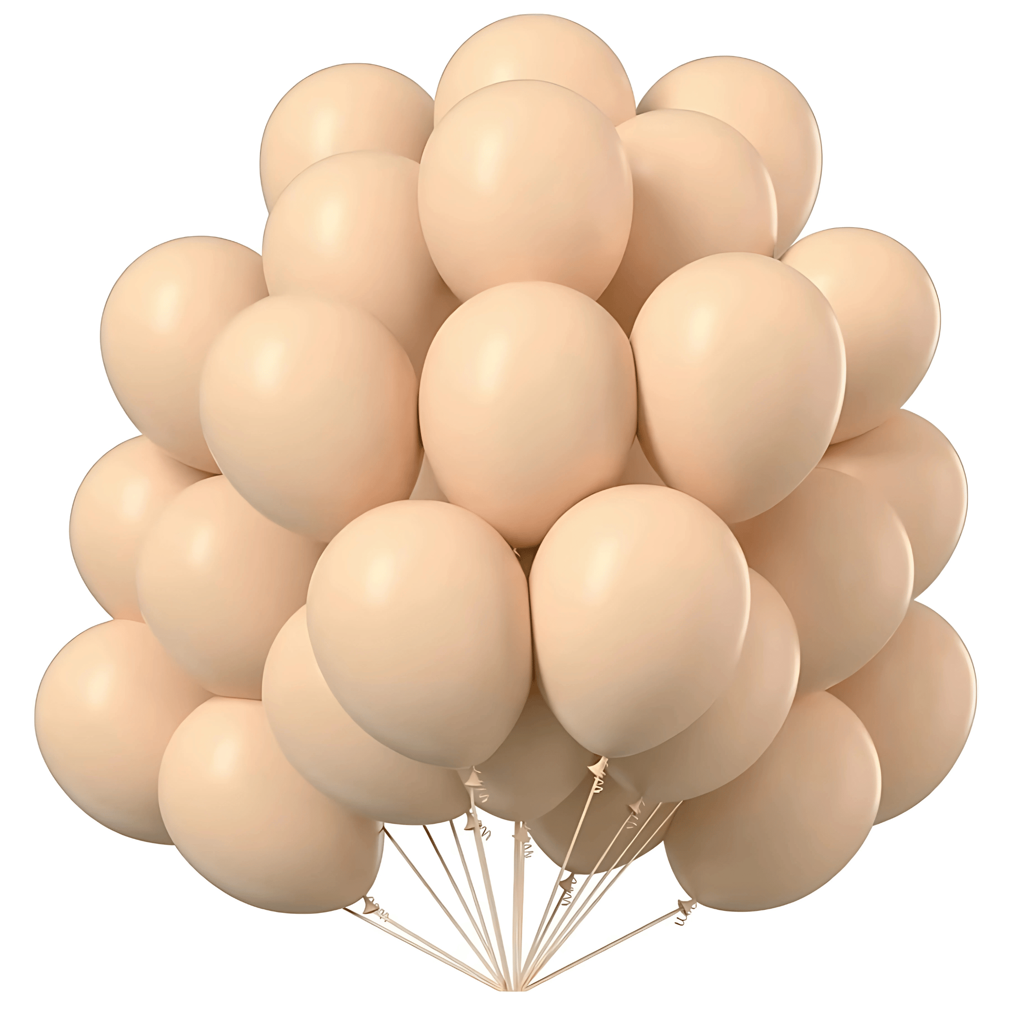 Apricot Beige or Skin Color Latex Balloons 10" - 20 PC