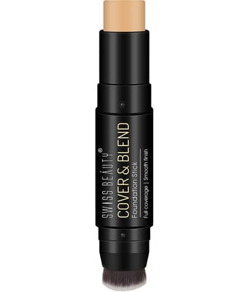 Swiss Beauty Cover & Blend Foundation Stick (Fair Buff, 12g)