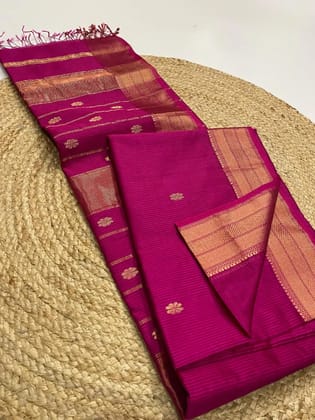 Maheshwari handloom  double peti texture silks saree