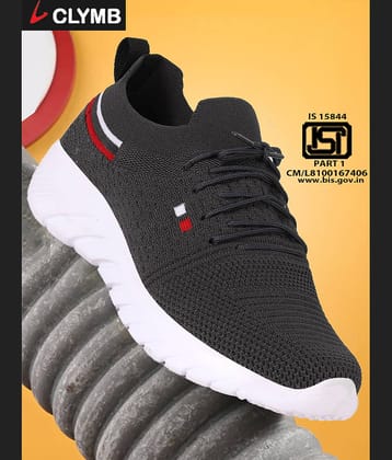 Clymb Gray Men's Sports Running Shoes