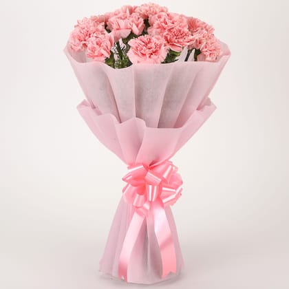 Pretty Pink Carnations Bouquet