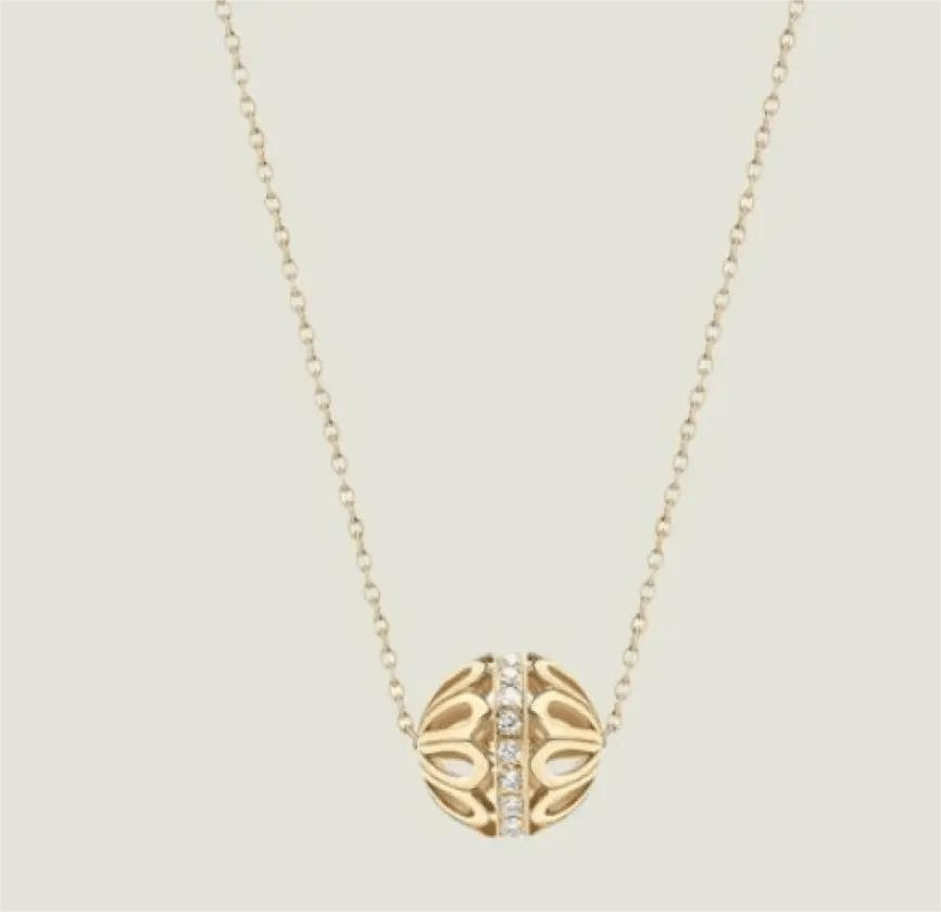 Flower Ball Pendant Chain