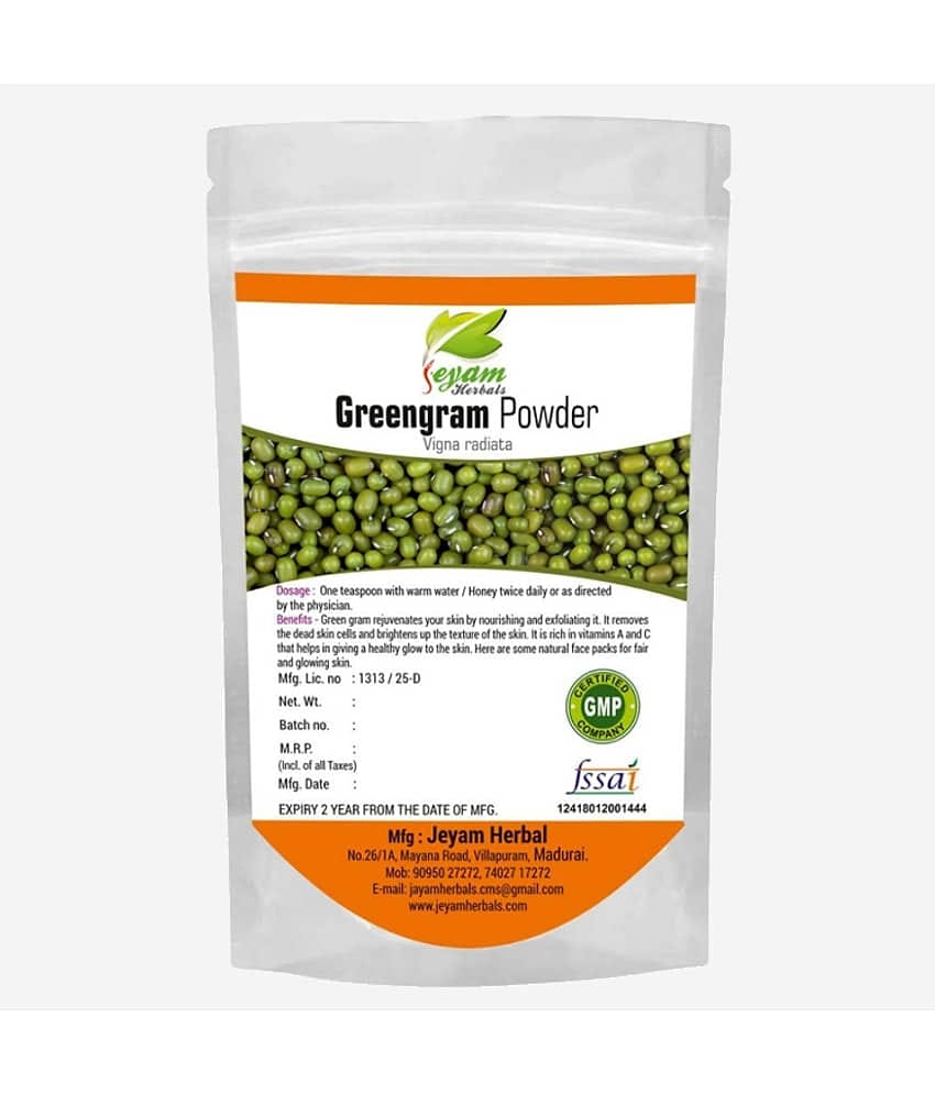Jeyam Herbals GreenGram Powder| Moong Dal | Mung Bean Powder 100 gm