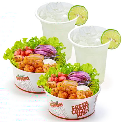 Veg salad + drink combo (for 2)