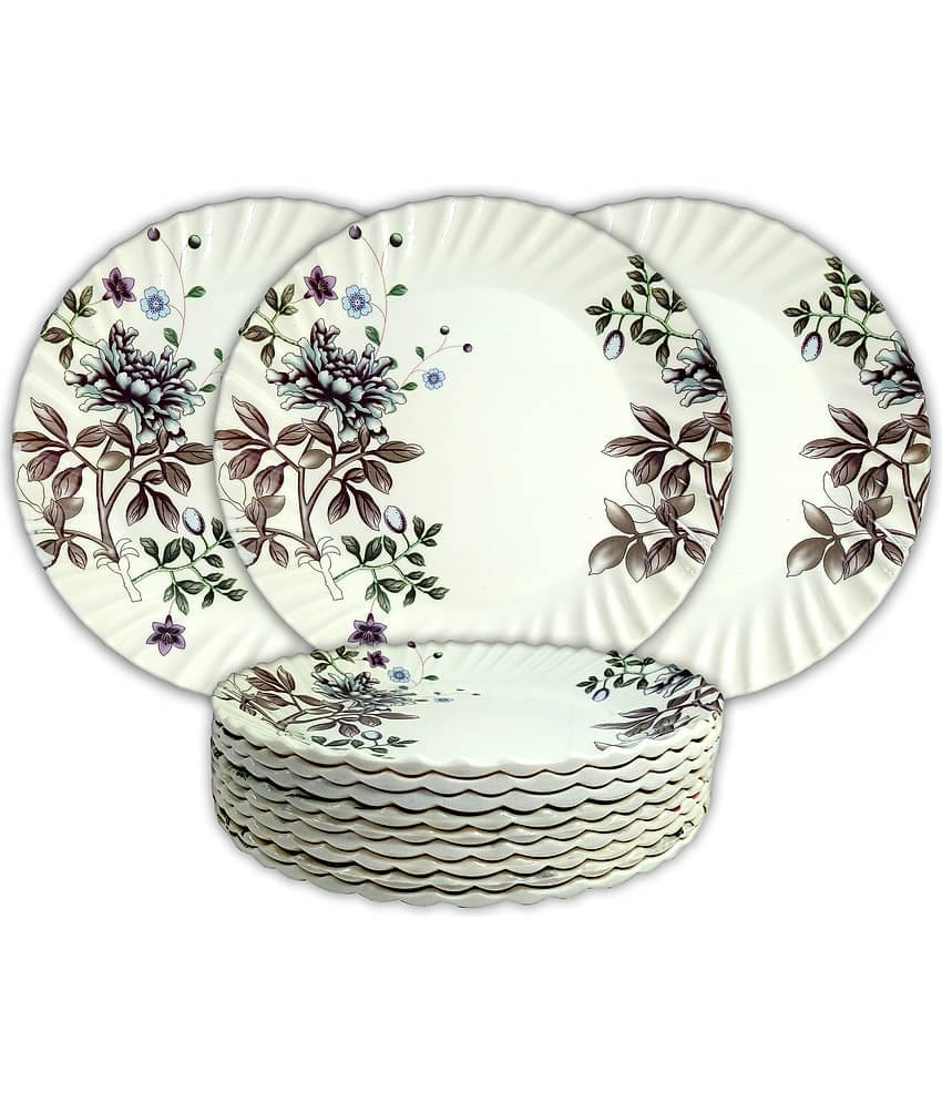 Inpro 12 Pcs Melamine Multi Color Half Plate