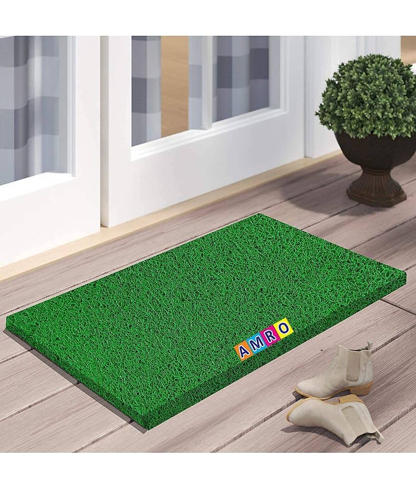 AMRO Beautility Needs - Green Polypropylene Square Floor Mat ( Pack of 1 )
