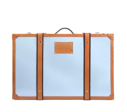 STEAMER TRUNK-SMOKE GREY