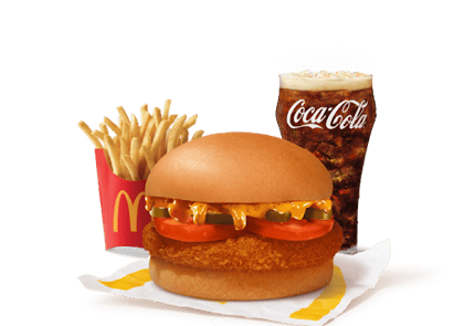 Mexican McAloo Tikki NONG Burger Combo ( M)