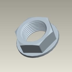 NUT, FLANGE, 12 MM