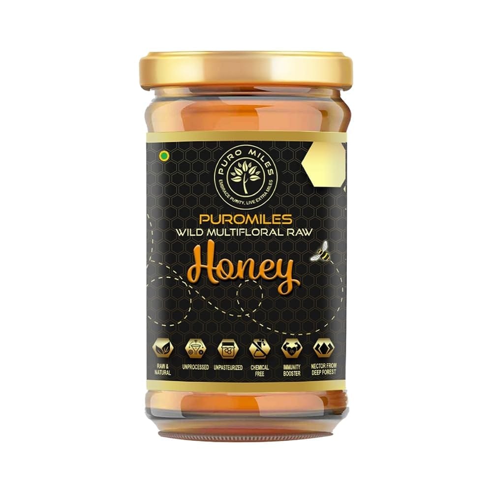 Puro Miles Raw Honey | Organic, Natural & Pure | Unprocessed & Unpasteurized | Processed by Bees Delivered by us| 1 Kg ( 2x500gm)