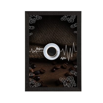 Before and After Coffee Satin Matt Texture UV Art Painting