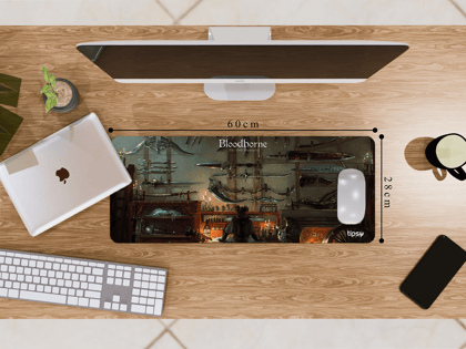 "BLOODBORNE THE OLD HUNTERS WEAPON GAMING" Gaming Mousepad- Elevate Your Gaming Experience-Medium (28CM x 60CM)
