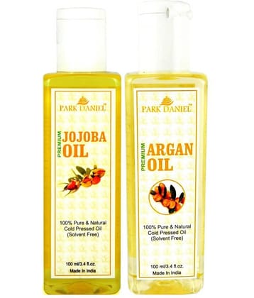 Park Daniel Premium Argan oil & Jojoba oil(200 ml) 100 ml Pack of 2