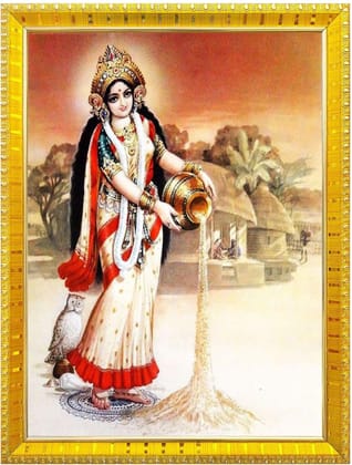 NOKKES Laxmi Devi Maa Mata Photo Frames Religious Photo frame 5X7 Inch Photo Frame_W17