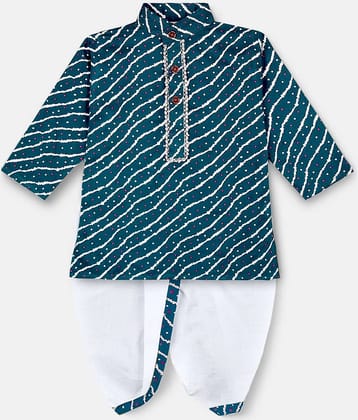 mustmom Boys Full Sleeve Ethnic Dress Lungi Dhoti Kurta Set Traditional