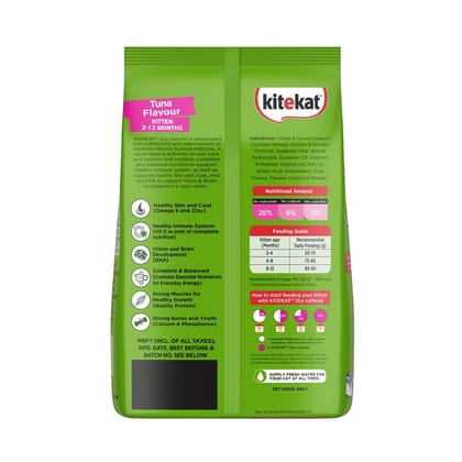 Kitekat Tuna Flavour Kitten (2-12 Months) Dry Cat Food 2.8kg