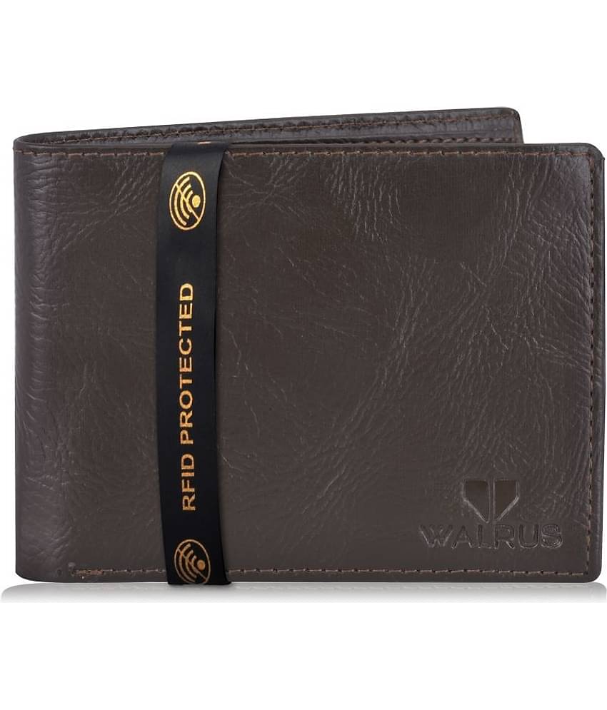 Walrus Faux Leather Brown Casual Regular Wallet