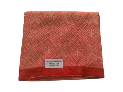 Crimson Cotton Silk Saree Elegance Personified