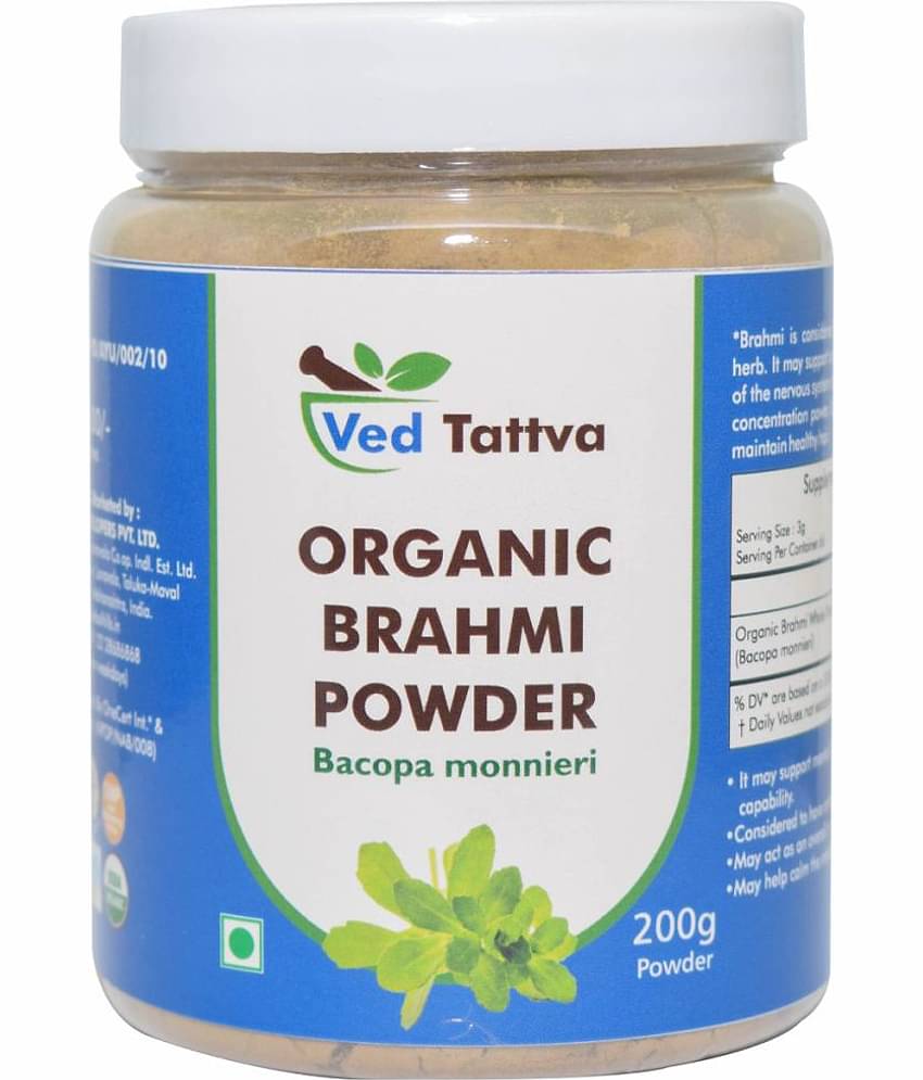 Ved Tattva Organic Brahmi Powder 200 Gm Pack of 1