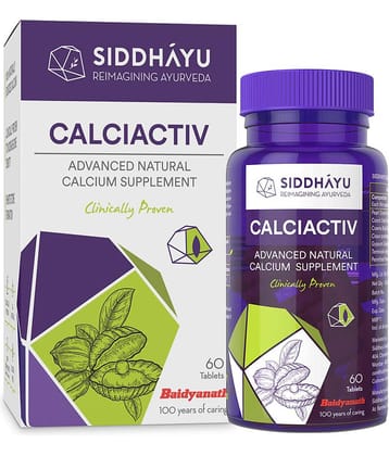 Siddhayu Calciactiv Natural Calcium Supplement Tablet 60 No.S Pack of 1