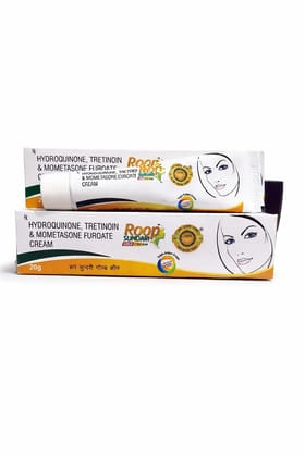 Roop Sundari Gold Cream 20g | Hydroquinone, Tretinoin & Mometasone Furoate Cream | Skin Pigmentation & Dark Spot Care