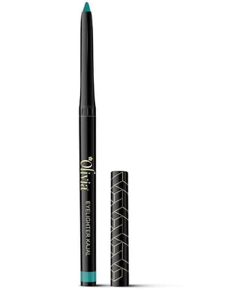 OLIVIA Teal Matte Kajal 3 g Pencil ( Pack of 1 )
