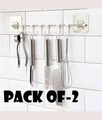 DarkShri Handmade Door Hanging 1 ft White ( Pack of 2 )