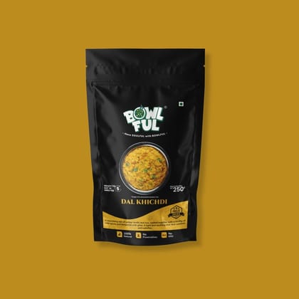 Bowlful Dal Khichdi - Nourishing Yellow Lentils & Rice, Comfort Food Bowlful Dal Khichdi - Nourishing Yellow Lentils & Rice, Comfort Food