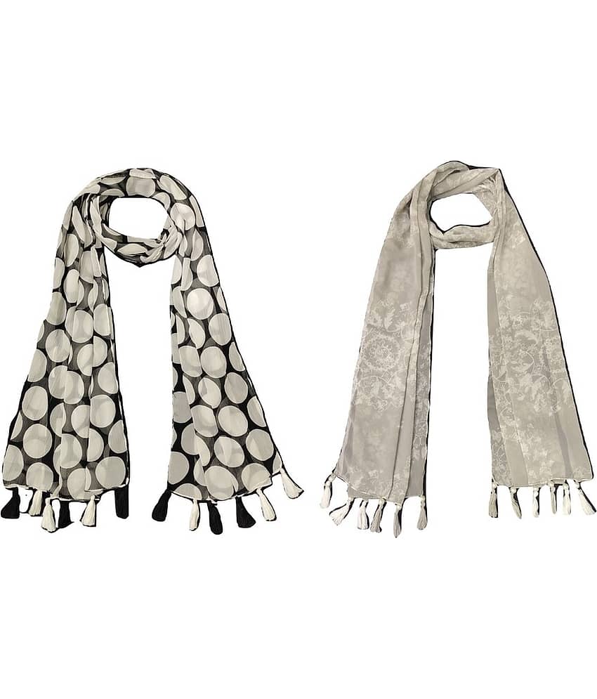 stolevilla Multi Printed Poly Cotton Yarn Stoles