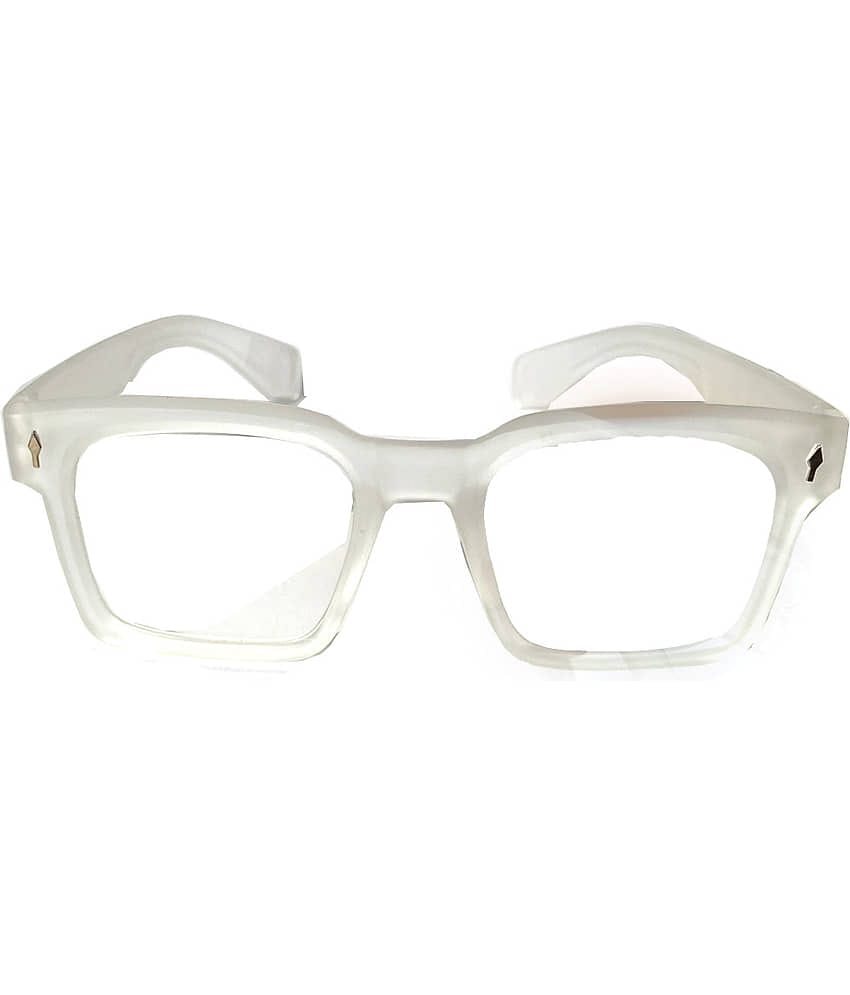 Elligator White Rectangular Sunglasses ( Pack of 1 )