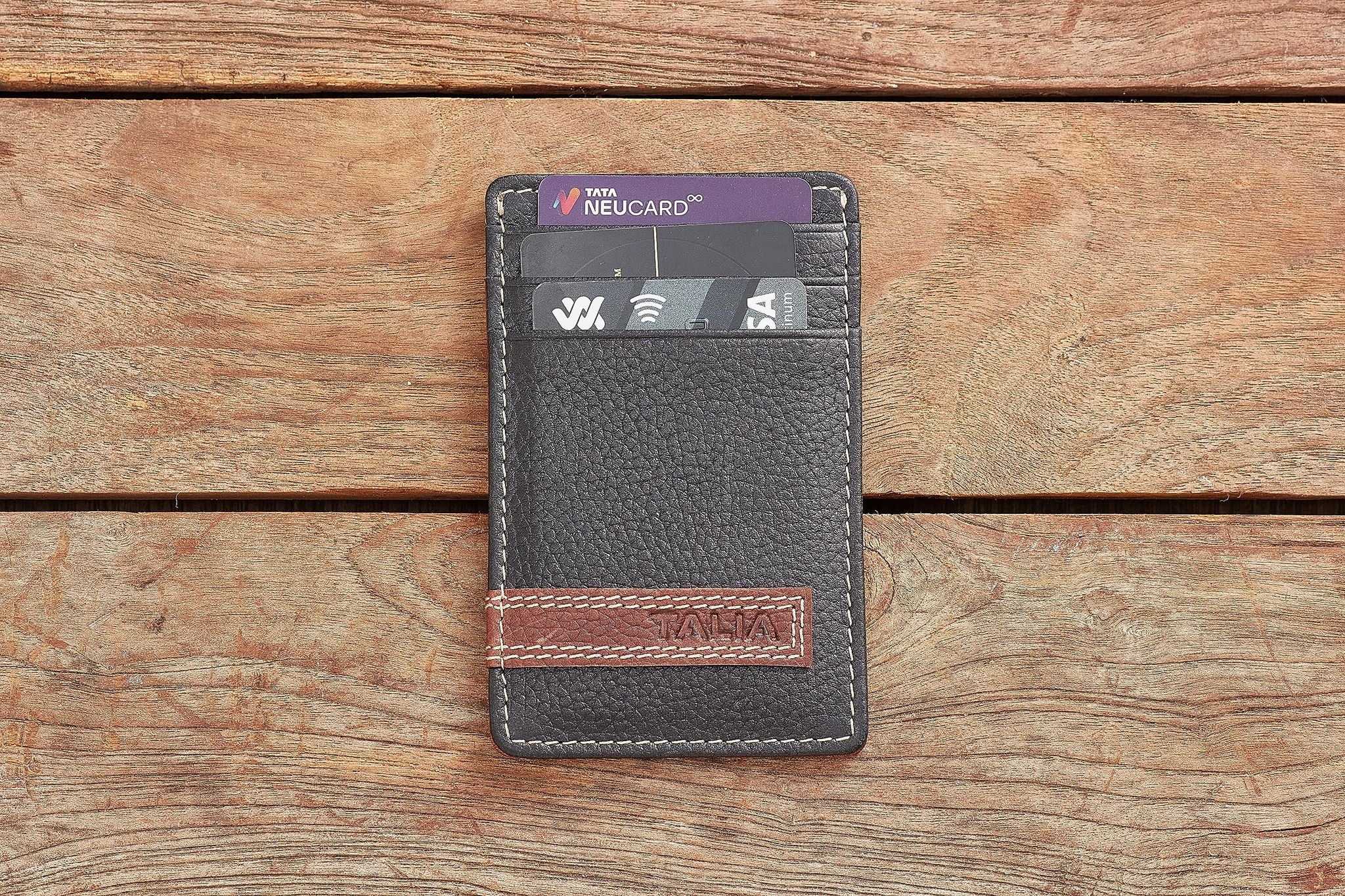 TALIA Mostar Double-Toned Vertical Card Case