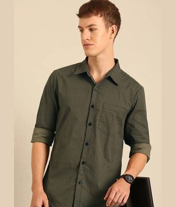 Lucky Roger 100% Cotton Regular Fit Checks Full Sleeves Men's Casual Shirt - Black ( Pack of 1 )