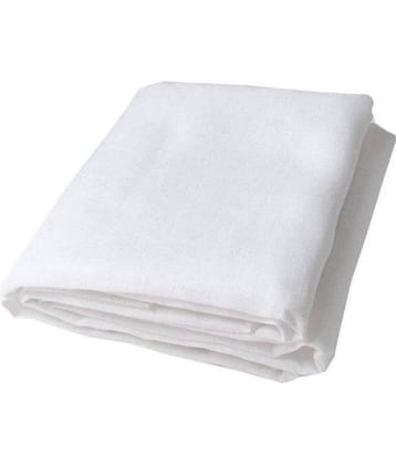 Makhanchor White Linen Unstitched Shirt pc Single