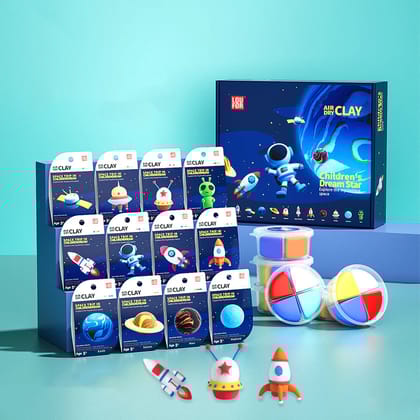 Cute Space Air Dry Clay DIY Kits for Kids (1 pcs) (Random Design)