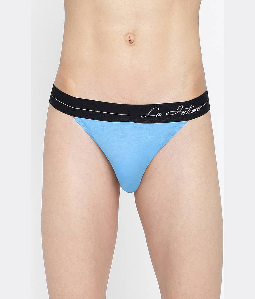 La Intimo Pack of 1 Cotton Bikini For Men's ( Black )